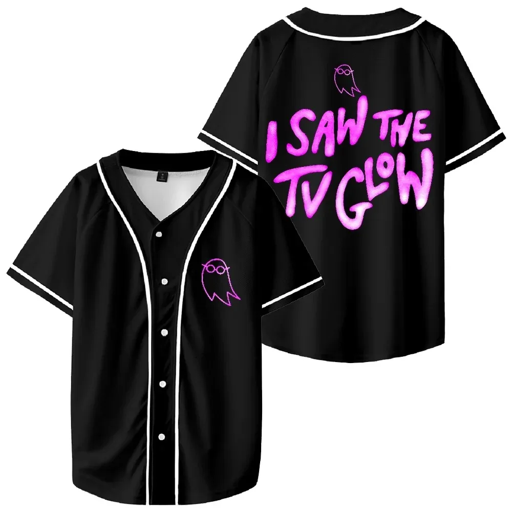 I Saw the TV Glow Merch Baseball Jersey 2024 Horror Movie Short Sleeve Shirts Women Men Funny Tops