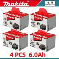 100% Original Makita 6Ah for Makita 18V Battery BL1840 BL1830B BL1850B BL1850 BL1860 BL1815 Replacement Lithium Battery