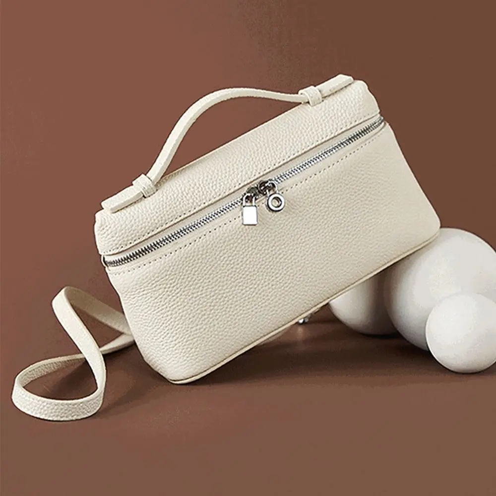 

Fashion PU Leather Women's Bag Crossbody Strap Small Size Lunch Box Bag Handheld Shoulder Bag Outdoor Activities