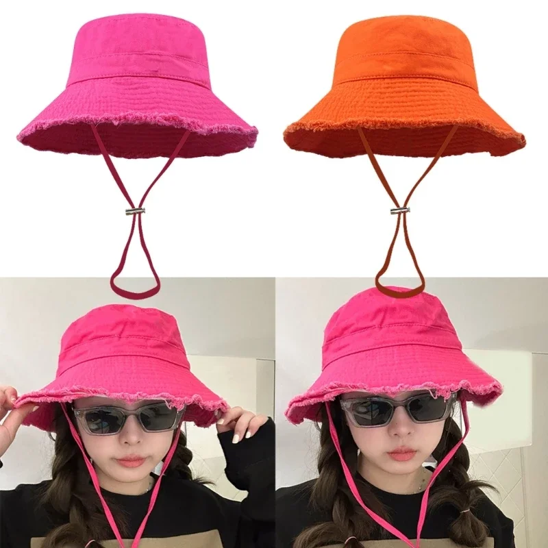 Adult Summer Bucket Hat Cute Ladies Outdoor Sports Fisherman Cap for Women Teenagers Casual Spring Summer Sunscreen