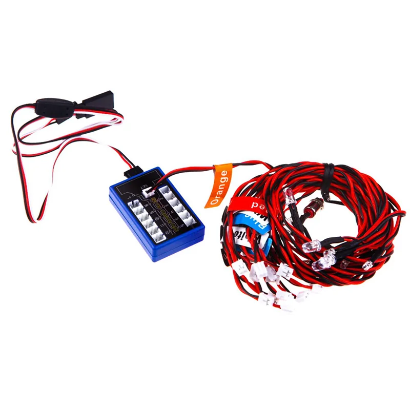 Kit de lampes stroboscopiques à 36 LED clignotantes et lumineuses, système pour 1/10 1/8 TAMIYA Axial SCX10 Traxxas TRX4 RC Crawler Dift Ca