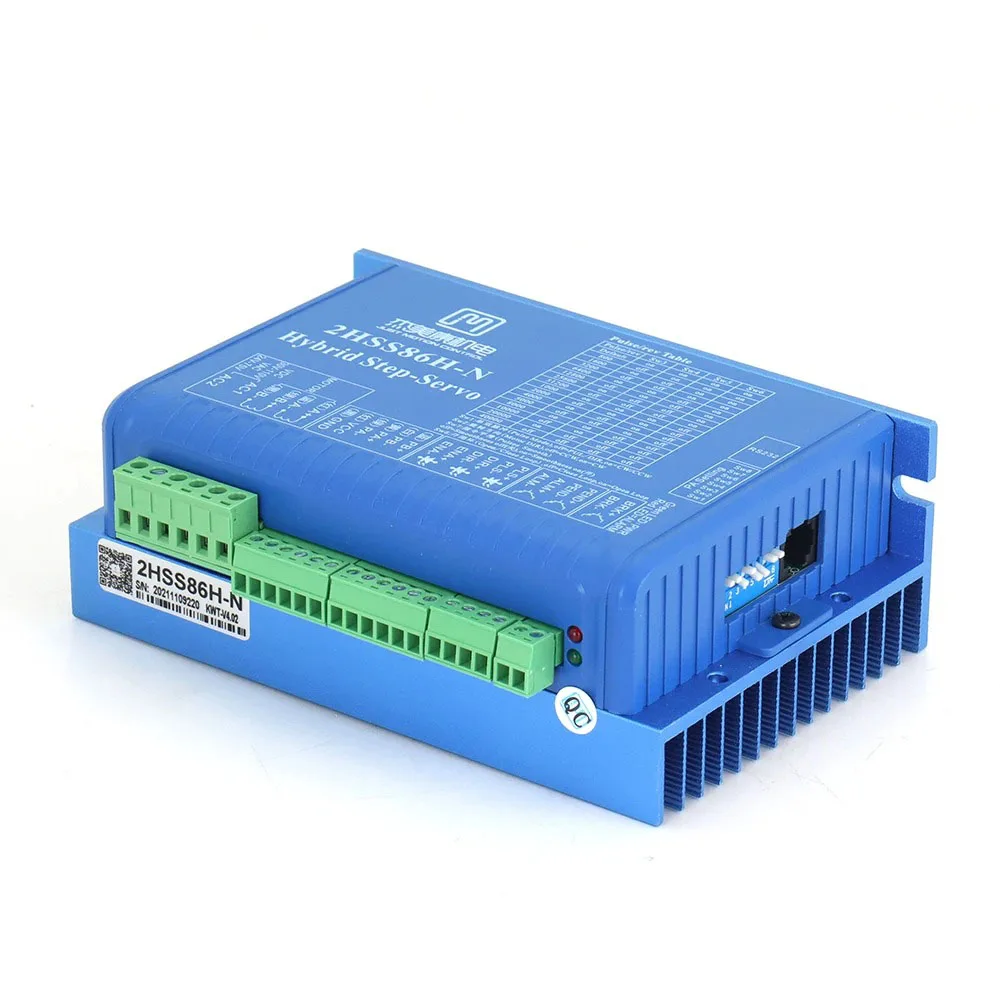 JMC 2Phase 24-75VAC 30-110VDC محرك سيرفو بحلقة مغلقة 2HSS86H لآلة الحفر باستخدام الحاسب الآلي لمحرك NEMA34 #3