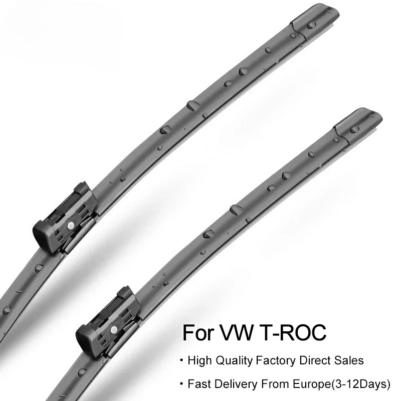 

Windscreen Front And Rear Wiper Blades for Volkswagen V W TROC T-ROV SUV 2017 2018 2019