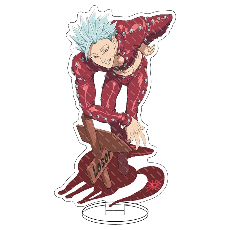 16CM Anime Figure Dragon's Sin of Wrath Meliodas Elizabeth Liones Gowther Cos Acrylic Stand Ornaments Chrismas Gifts - view 3