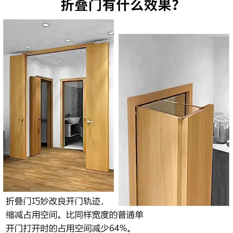 Folding door hinge hardware wooden door sliding door bedroom bathroom  folding