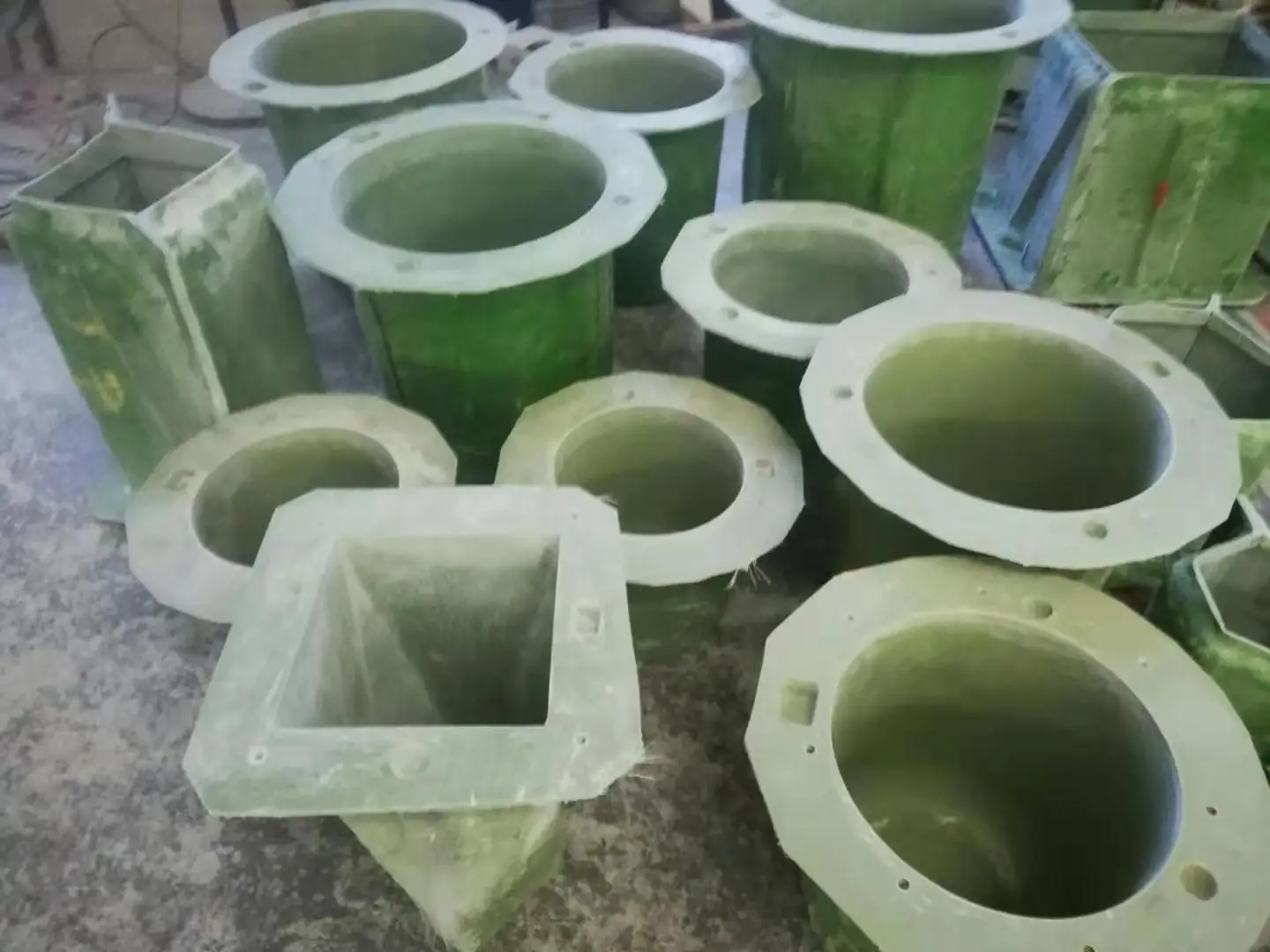 Large cement concrete flowerpot; glass fiber outdoor garden house building decoration mold view 4
