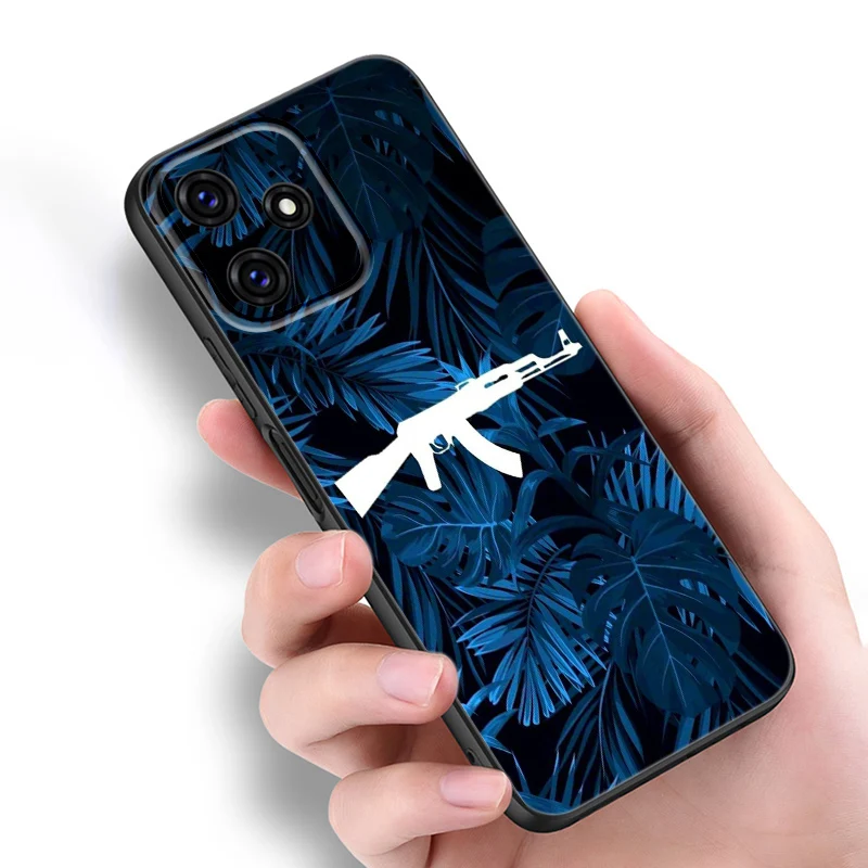 Weapons AK47 Gun Phone Case For Xiaomi Redmi 11 Prime 11A 12C 13C A1 A2 Plus A3X 12 13 4G 10 13R 5G 9A 10A 9C 10C 9i 9T 12R