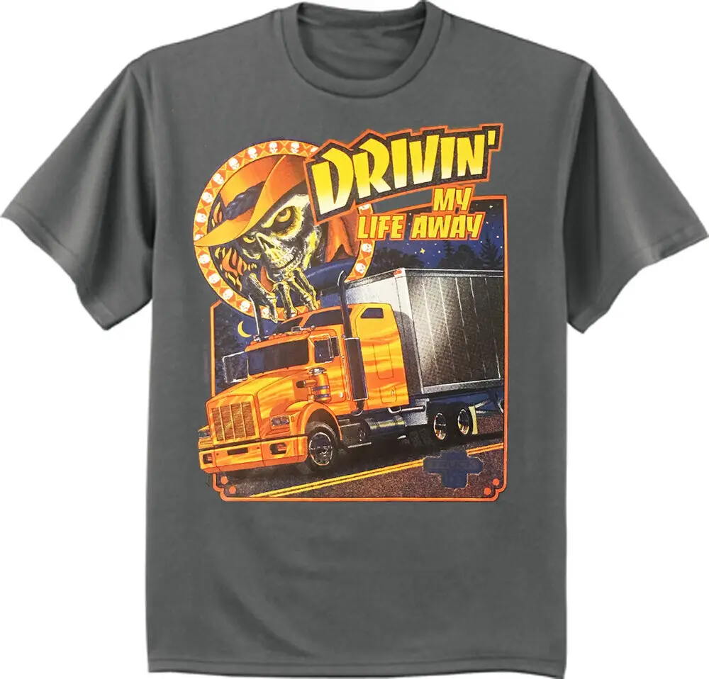 Trucker T-shirt Mens Graphic Tee Big Rig 18 Wheeler Trucker Clothing Apparel Unisex T-shirts For Man Woman Short Summer Tees