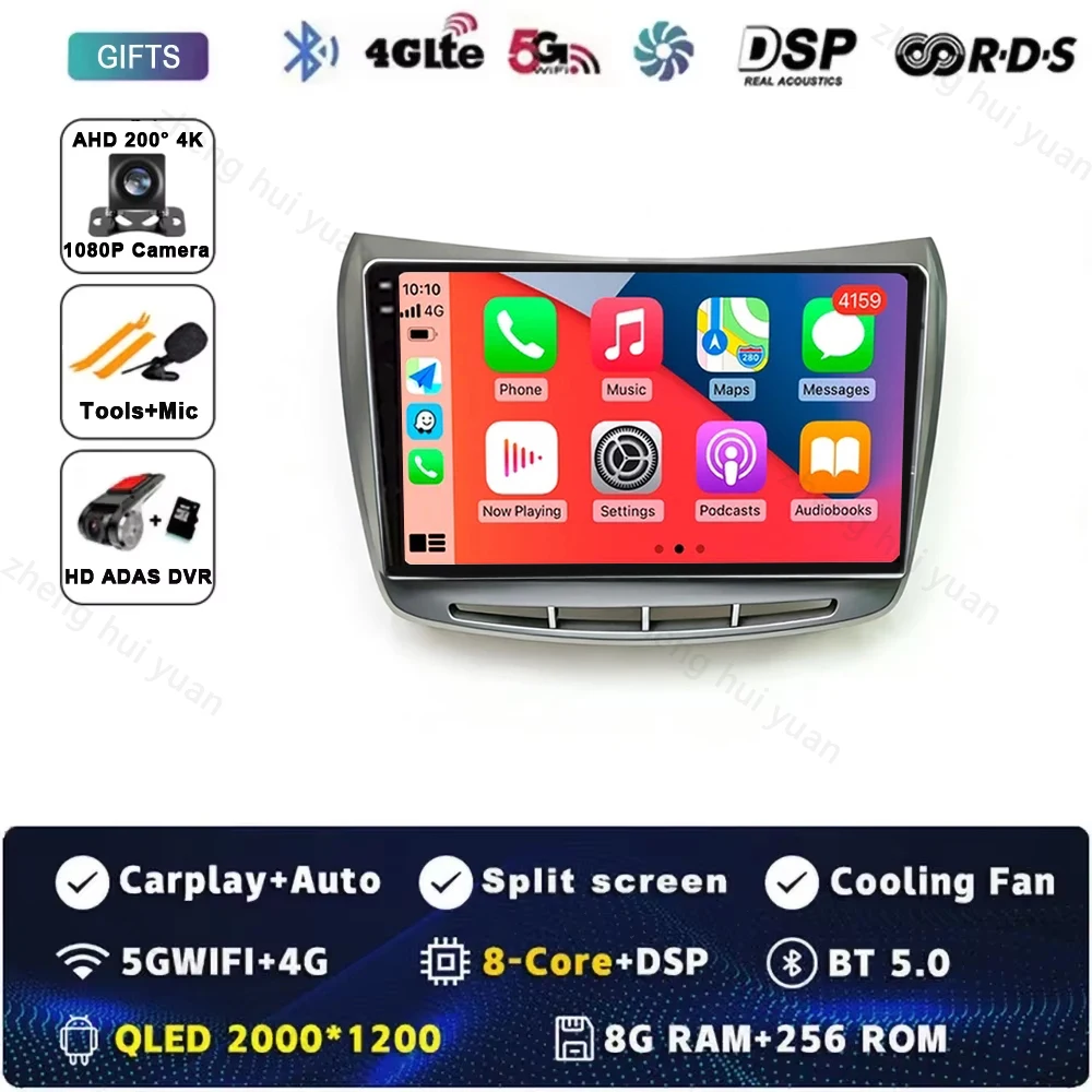 Voor Landcia Delta 2009-2019 Autoradio Carplay Auto Multimedia Stereo Video Player GPS Navigatie WIFI 4G RDS BT