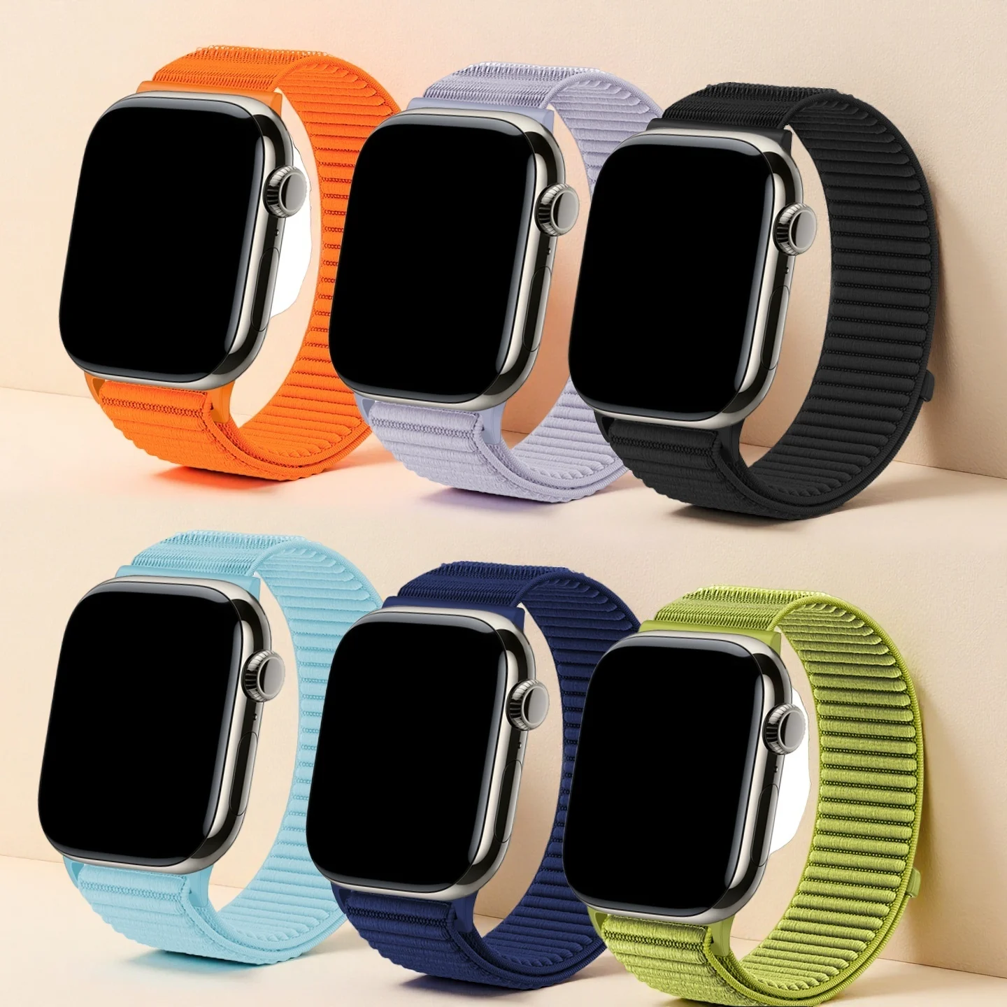 Нейлоновый ремешок для Apple Watch Ultra Band 49 мм 45 мм 46 мм 44 42 41 мм 40 мм Прочные браслеты iwatch SE Series 11 10 9 8 7 6 5 4 Ultra