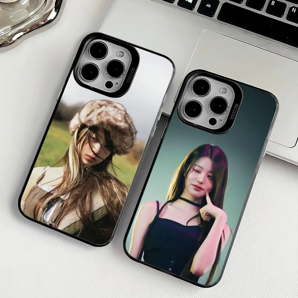 WonYoung Funda de teléfono para IPhone 17 16 15 14 13 12 11 Pro Max Air Multicolor mate láser metálico Aurora Funda