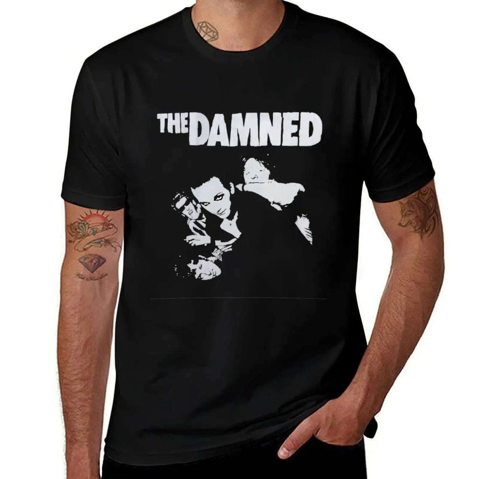 

brand T-Shirt luxury cotton The cotton Damned t quality t funny 100% t shirt men cotton Rock Band high shirts shirts