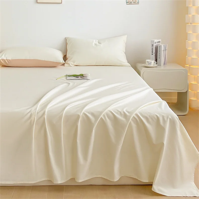 

Milkshake White Matted Thickened Cotton Bed sheets And Pillowcases Home Textiles