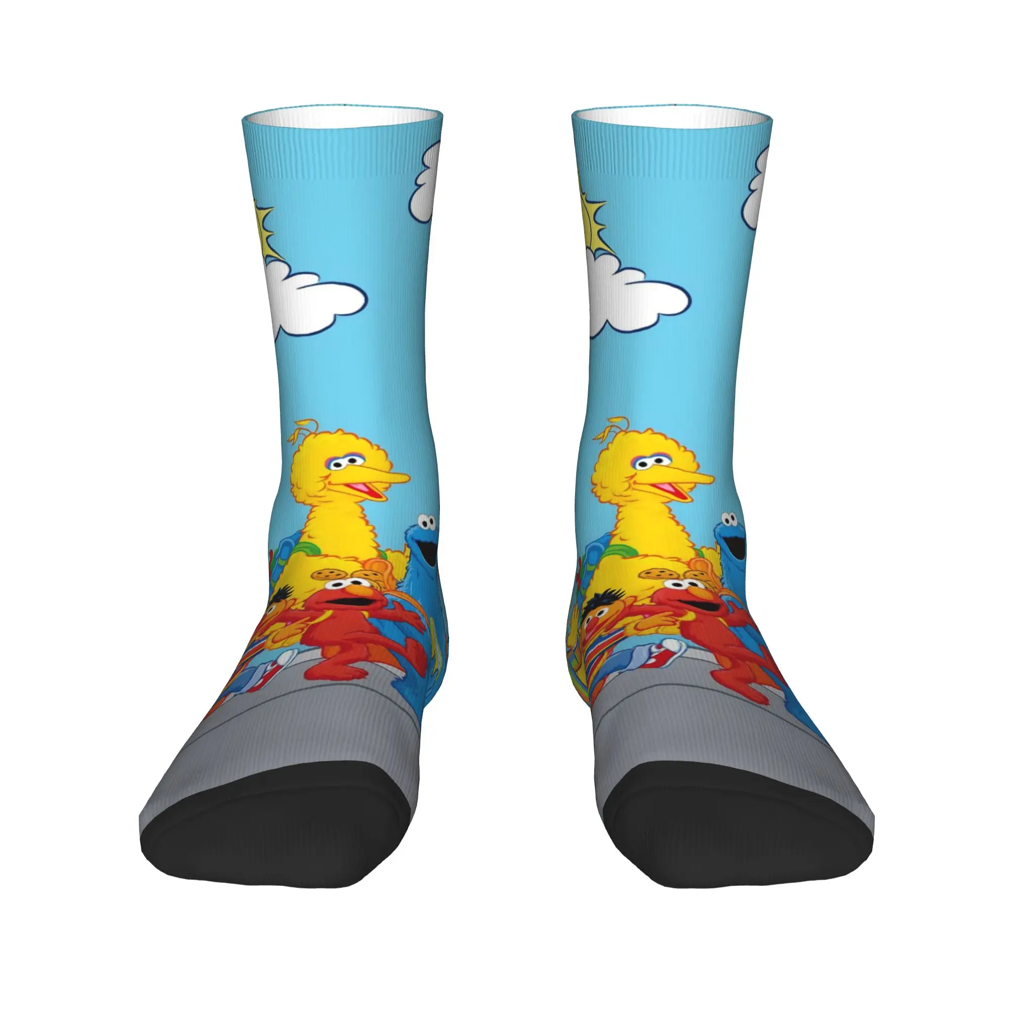 Cookie Monsters Stockings  Graphic Trendy Socks Autumn Anti Bacterial Socks Women Men Running Sports Quality Socks