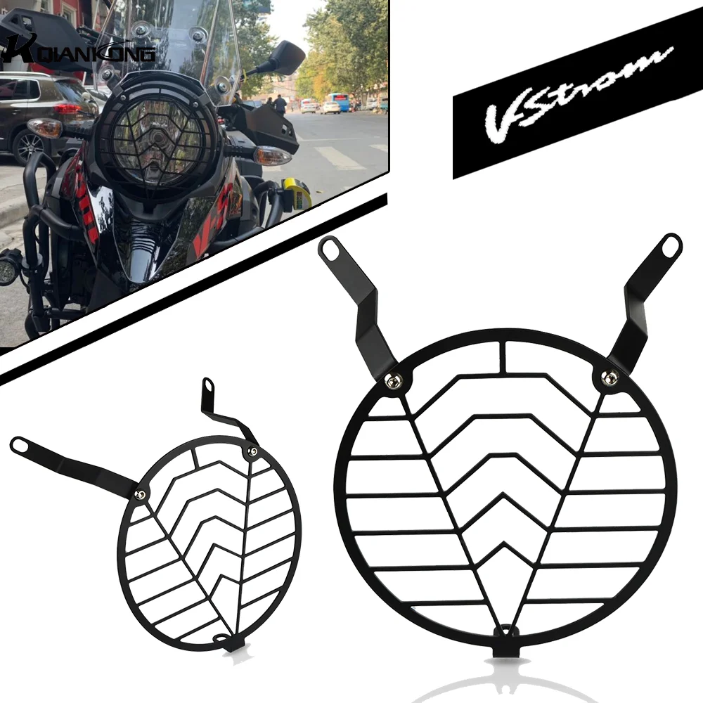 For SUZUKI V-strom250 Vstrom DL250 2017-2024 2025 Headlight Grill Protection Head Light Cover HeadLamp Grille Mesh Guard Covers