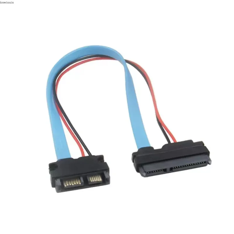 for Notebook Optical Drive Slim SATA 13 Pin Male to SATA 7+15 Hard Disk SSD Power Supply Data Cable