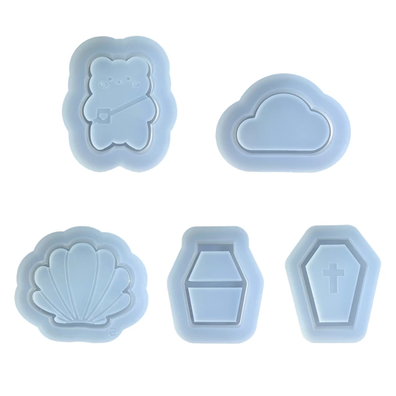 

Shiny Glossy Silicone Decoration Molds Cartoon Pattern Keychain Mold DIY Pendant N0HE