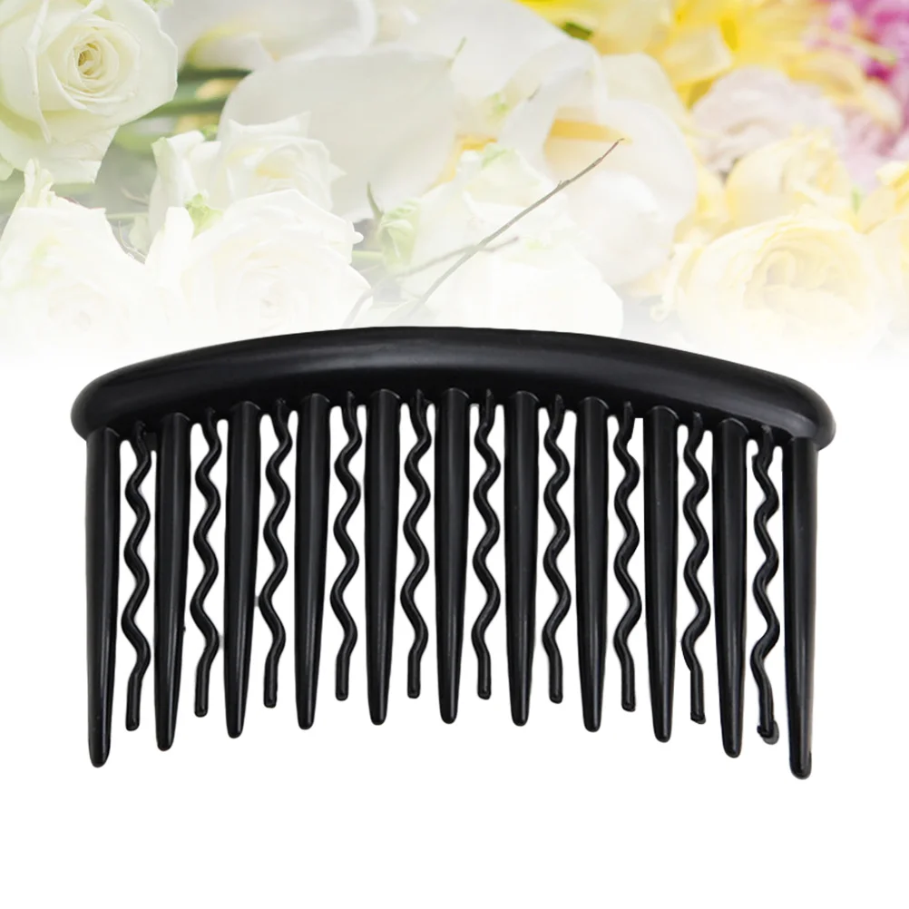 

12Pcs Plastic Hair Comb Clips Black Small Classic Side Insert Combs Hairpins for Girls Use Side Hair Comb