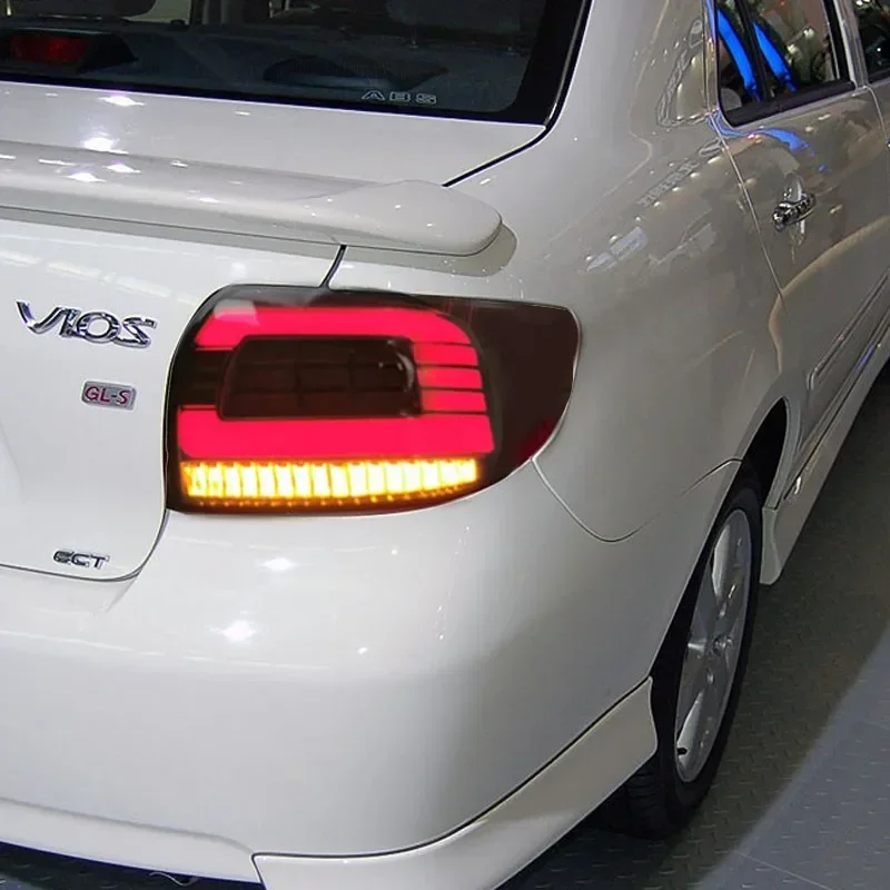 1 زوج أنيق ترقية الميزات تحديث المعدات عالية السطوع LED وظيفة كاملة أضواء خلفية ل Vios 2003-2007