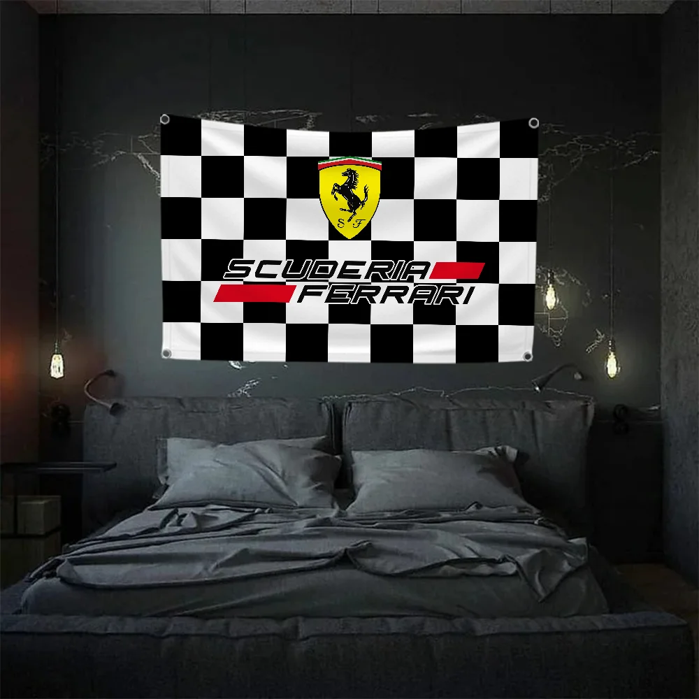 Double Penetration F-ferraris Funny Flag Outdoor Decor Room Aesthetic Wall Decoration Decorative Flags and Banners Decorations