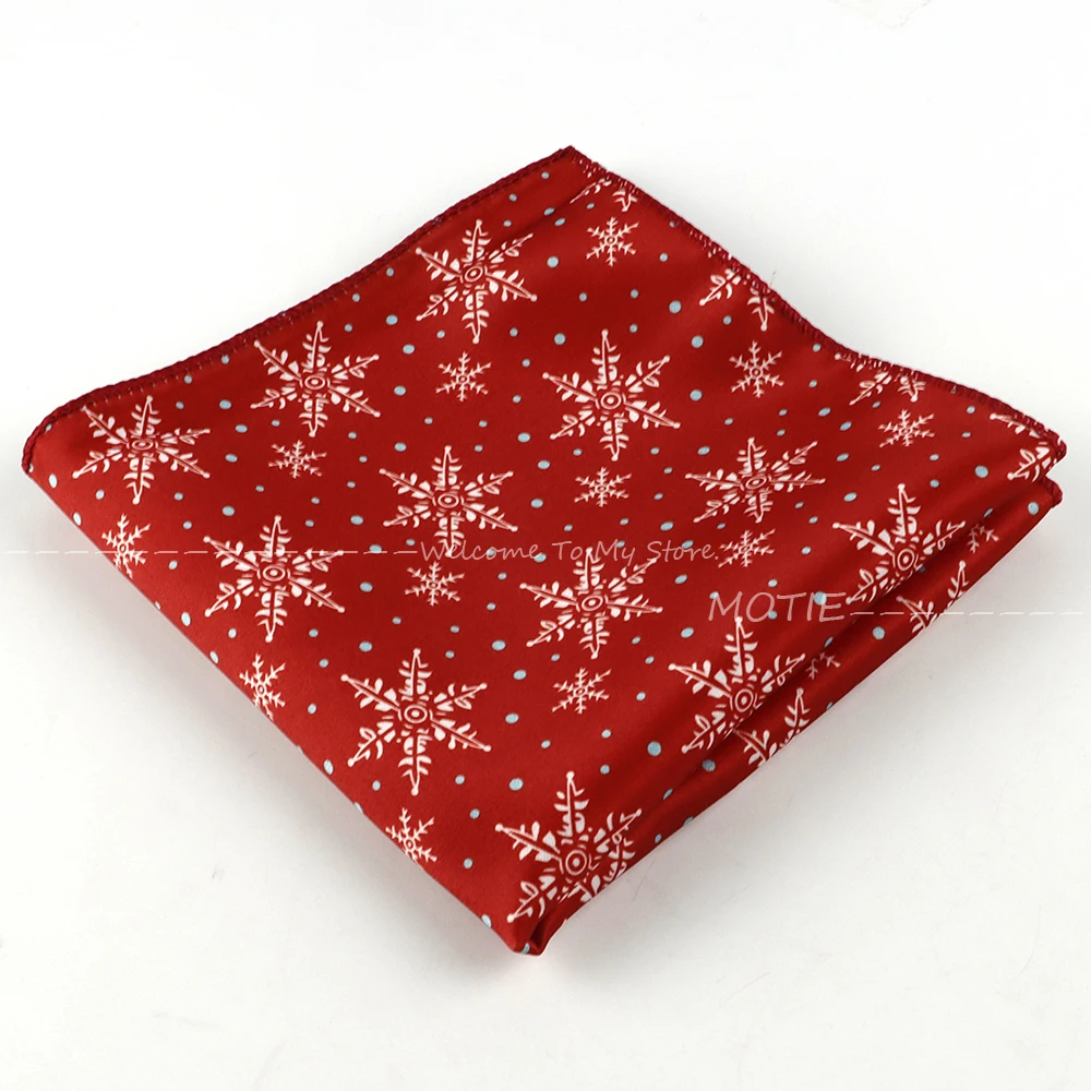 クリスマスの日ソフトポケットスクエアグリーンクリスマスソックスパターンハンカチハロウィンクリスマスパーティースーツアクセサリーギフトとして