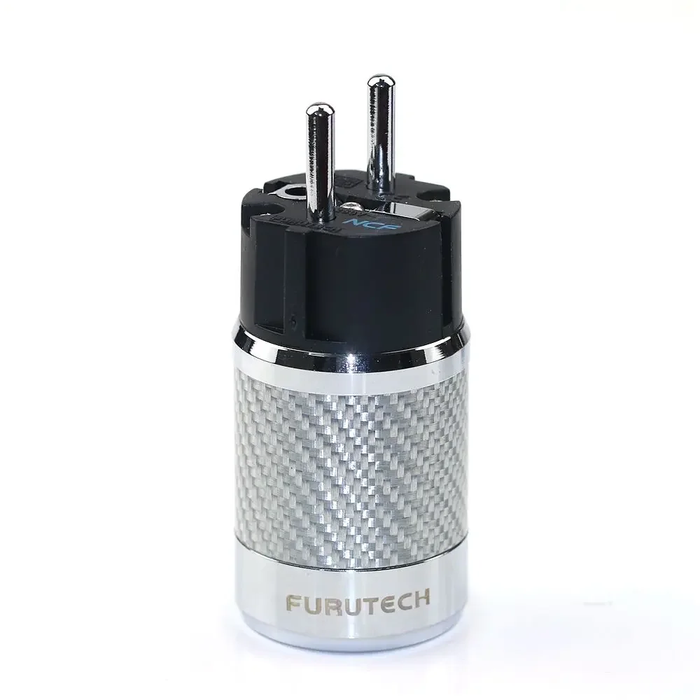 Furutech FI-E50 FI-50M NCF nanocrystals EU/US Power covered tube connector Coupling Power plug 15A/250V Hifi IEC connector