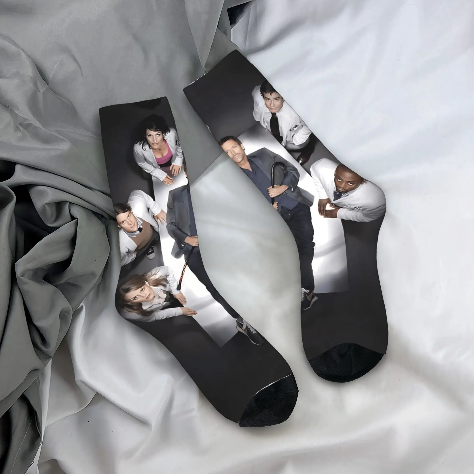 جوارب دكتور جريجوري هاوس، جوارب ترفيهية للجنسين، جوارب قابلة للتنفس للخريف، جرافيك مضاد للانزلاق