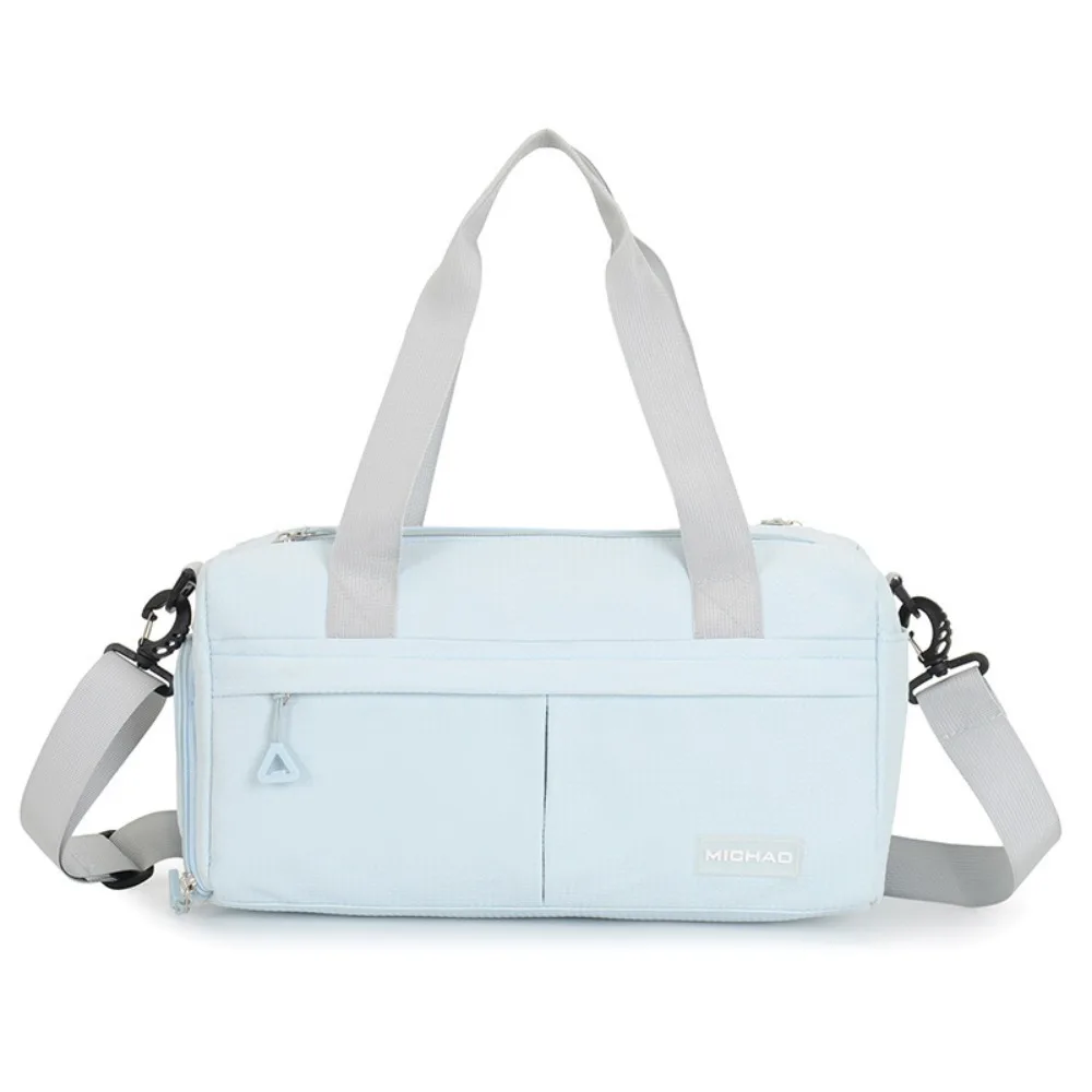 

Shoe Compartment Travel Duffel Bag Waterproof Large Capacity Swimming Tote Bag Multi Pocket Nylon Fitness Shoulder Bag Men