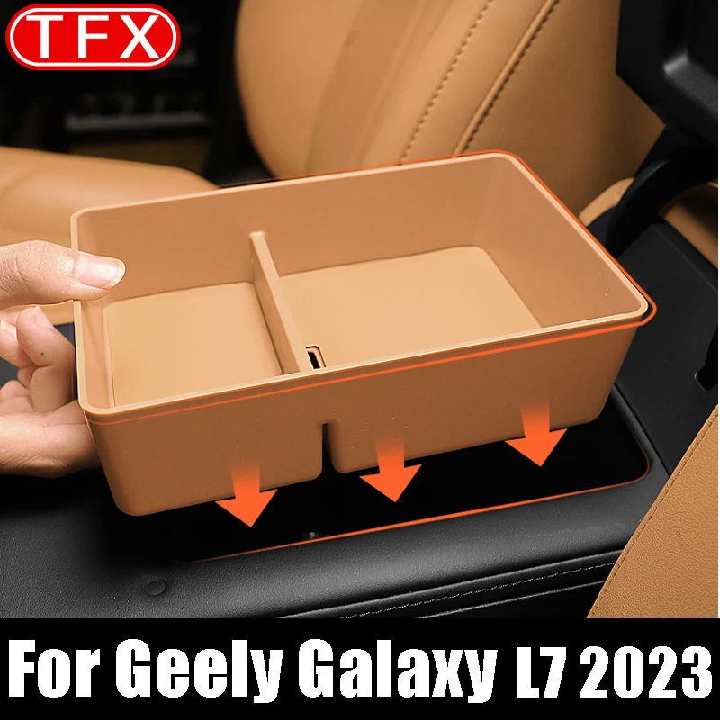 

For Geely Galaxy L7 2023 2024 Car Styling Armrest Box Storage Box Interior Organizer Auto Modified Accessories