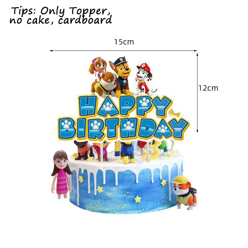 PAW Patrol Verjaardagsfeestje Decoratie Nieuwe Versie Ballon Set Wegwerp Servies Kid Event Supplies Banner Achtergrond Cadeau