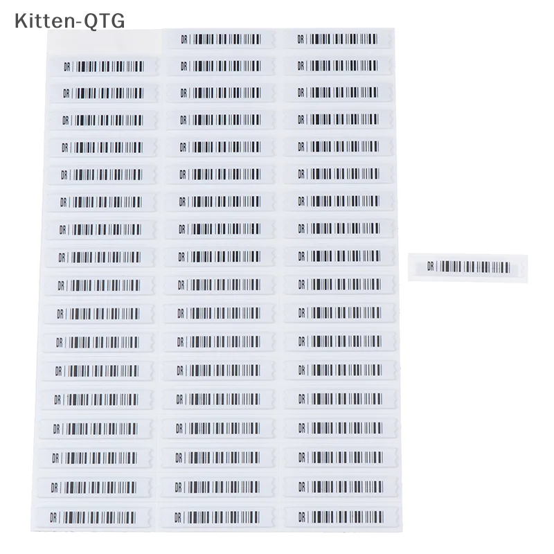 Hot! 108Pcs Acoustomagnetic Anti-theft Label Clothes Labels Stickiness Security Tags Sticker Heat Sensitive Plastic