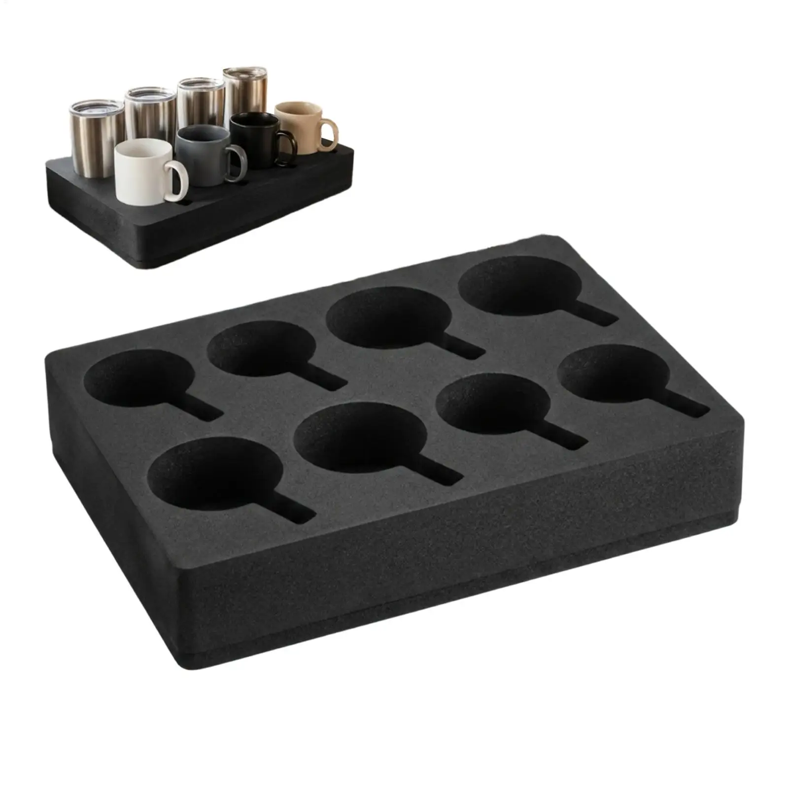 1Pcs Bubble Cup Glass Coaster Storage Box Cup Holder Rack Shelf Motorhome Large Travel Vehicle Camper Accessories