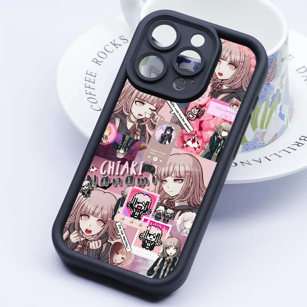 

Danganronpa Chiaki Nanami Phone Case for iPhone 17 16 15 14 13 12 11 Air Pro Max Plus Black Soft TPU Shockproof Cover