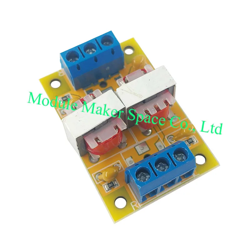 1pcs XH-M372 Stereo Audio Isolator Vehicle Common Ground Loop Suppressor Interference Noise Isolation Module Transformer Coupler