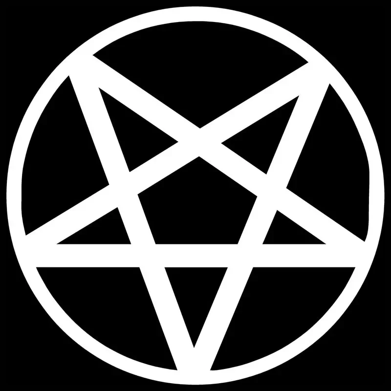 Personalized Five-pointed Star Car Styling Car Sticker Creative Cool Motorcycle Decoration Decal Black/white, 15cm*15cm