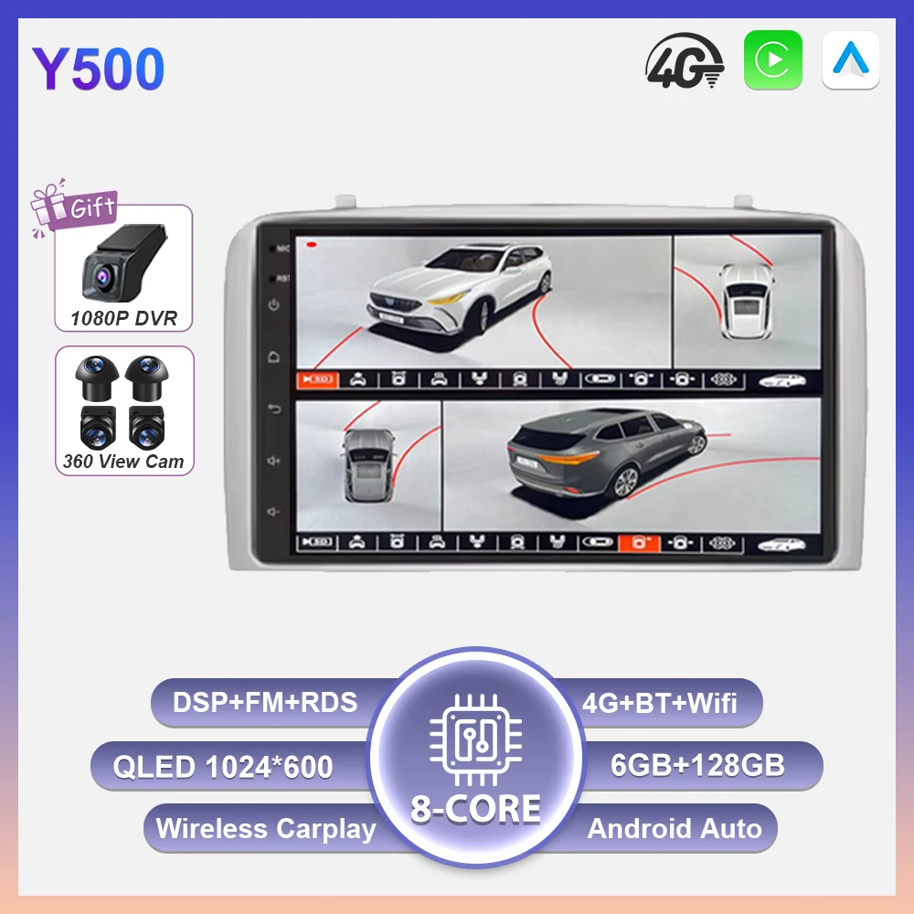 Android 16 Carplay voor Alfa Romeo 147 GT 937 2000-2010 GPS Navigatie Video Autoradio GPS Auto Multimedia Automonitor DVD
