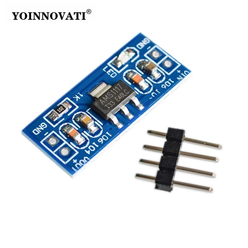 1/5/10pcs LM1117 AMS1117 DC-DC Buck Converter Module 4.5-7V to 1.2V/1.8V/3.3V/5V Adjustable Power Supply Board Module