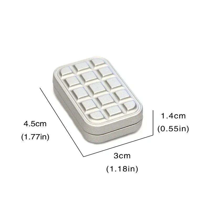 Fidget Slider Chocolate Shaped Magnetic Metal Fidget Toys EDC Adult Fidget Toys ADHD Anxiety Relief Toy Restless Toys