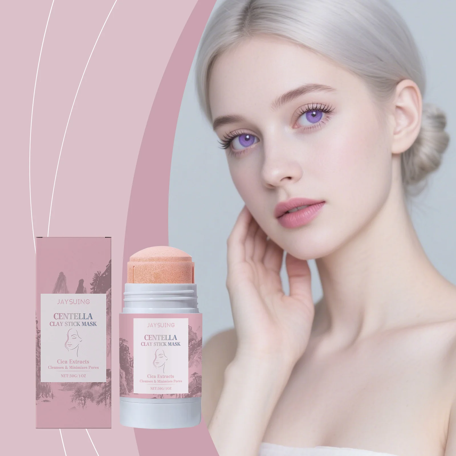 Centella Asiatica Clay Mask Face Moisturize Blackhead Remove Pore Purifying Poremizing Soothing Deep Cleansing Mud Mask