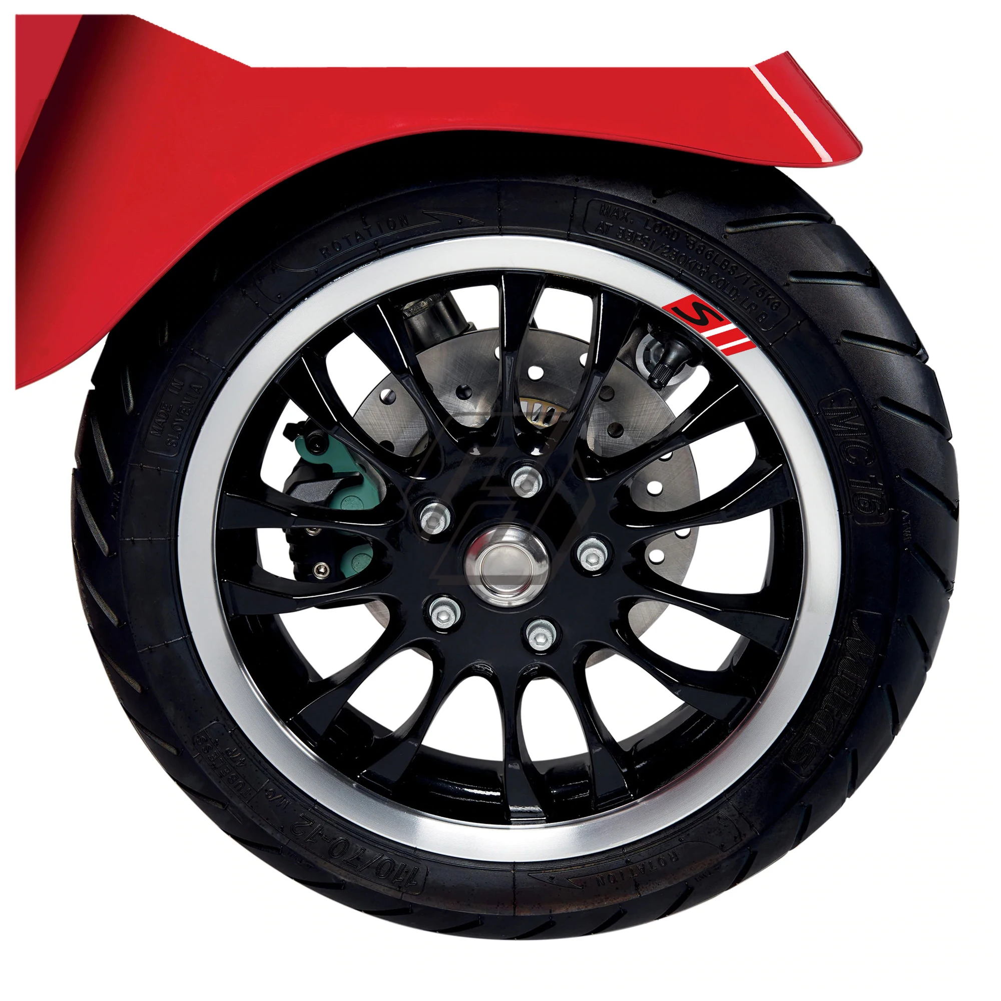 For Vespa GTS 125 250 300 Super Wheel Decal Rim Reflective Sticker