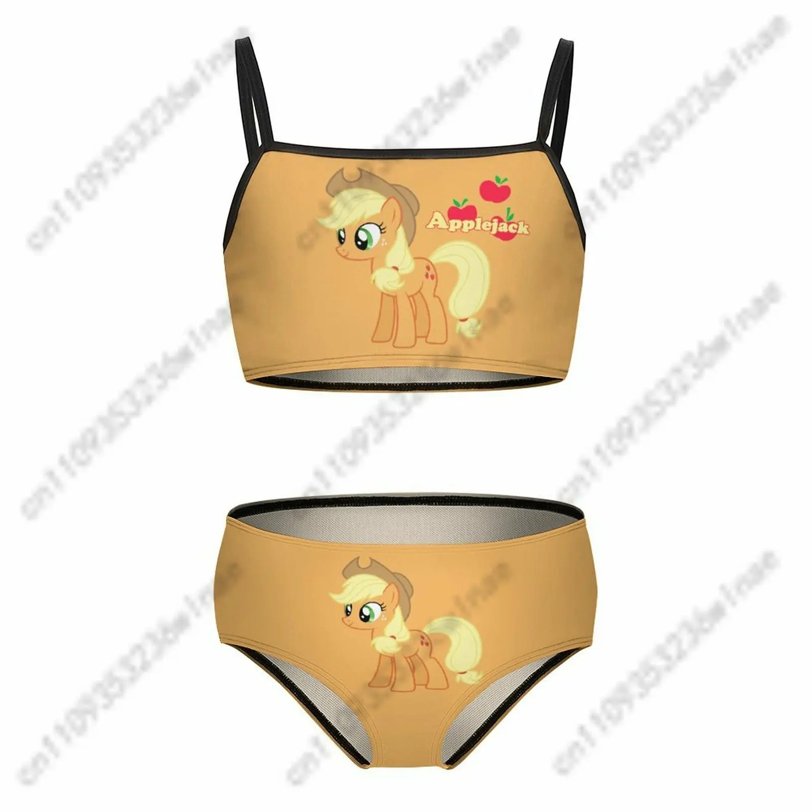 

Applejack Two-piece Bathing Suit Women's Swimwear My Little Pony Friendship Is Magic Swimsuits Cosplay Swimsuit