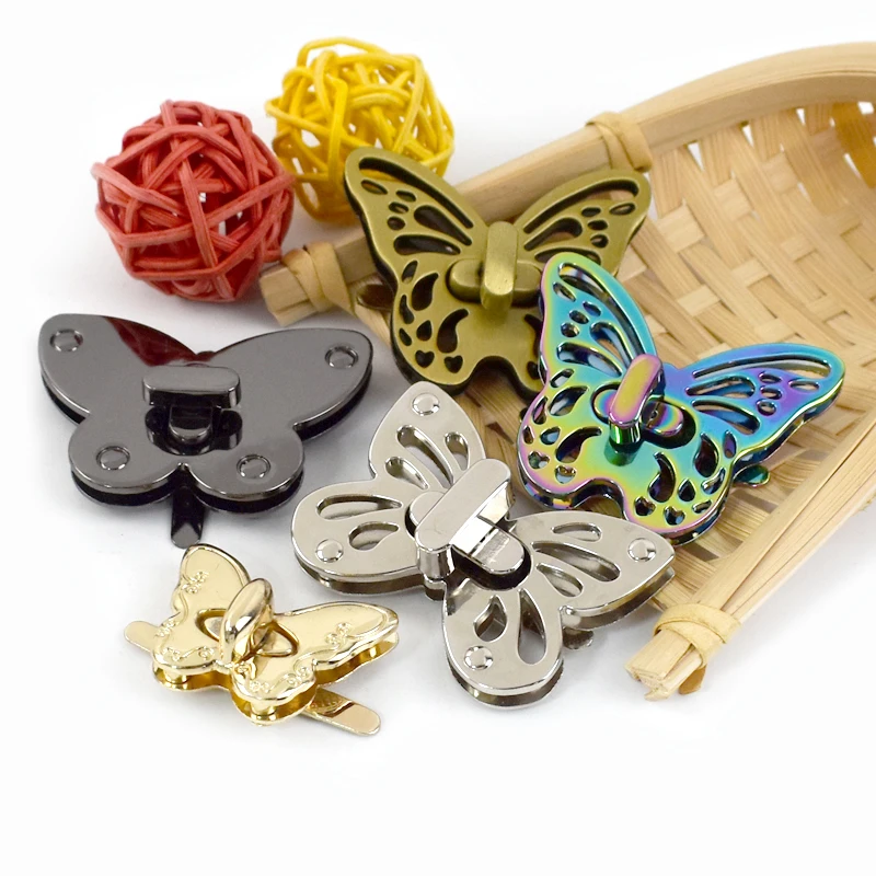 2/3/5Pcs Deepeel Metal Turn Twist Lock Clasp Handbag Purse Decorative Locks Buckles Leather Craft Bag Clasps Hardware Accessory