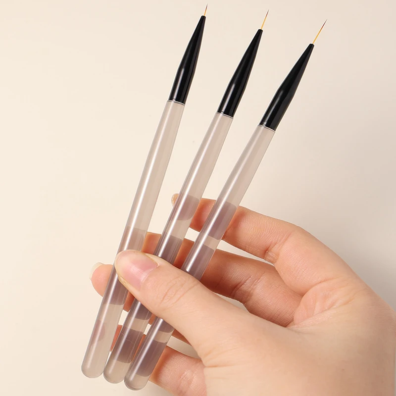 Pincel de Línea Extra Fina para Arte de Uñas Pincel de Dibujo de Muñecas Pincel de Cejas para Muñecas de Fondant Arcilla Polimérica Herramienta de Manicura 4