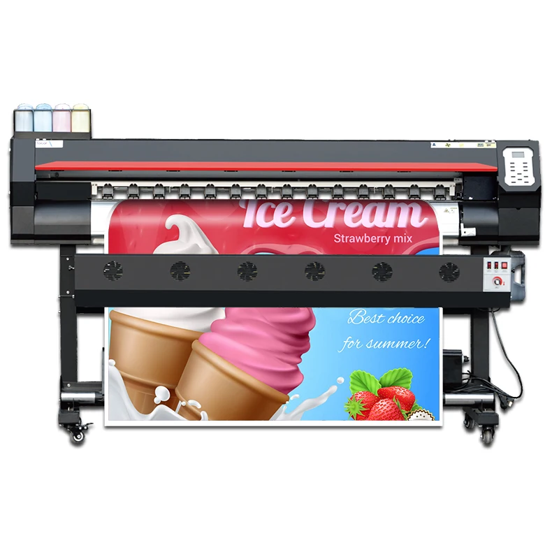 Locor 1.6m sublimation printing machine with one or two print head eco solvent printer