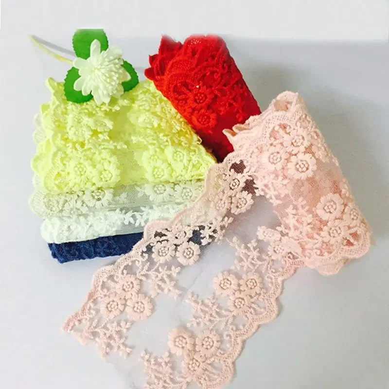 11cm Lace Ribbon DIY Embroidered Net Lace Trim Fabric for Sewing Decoration