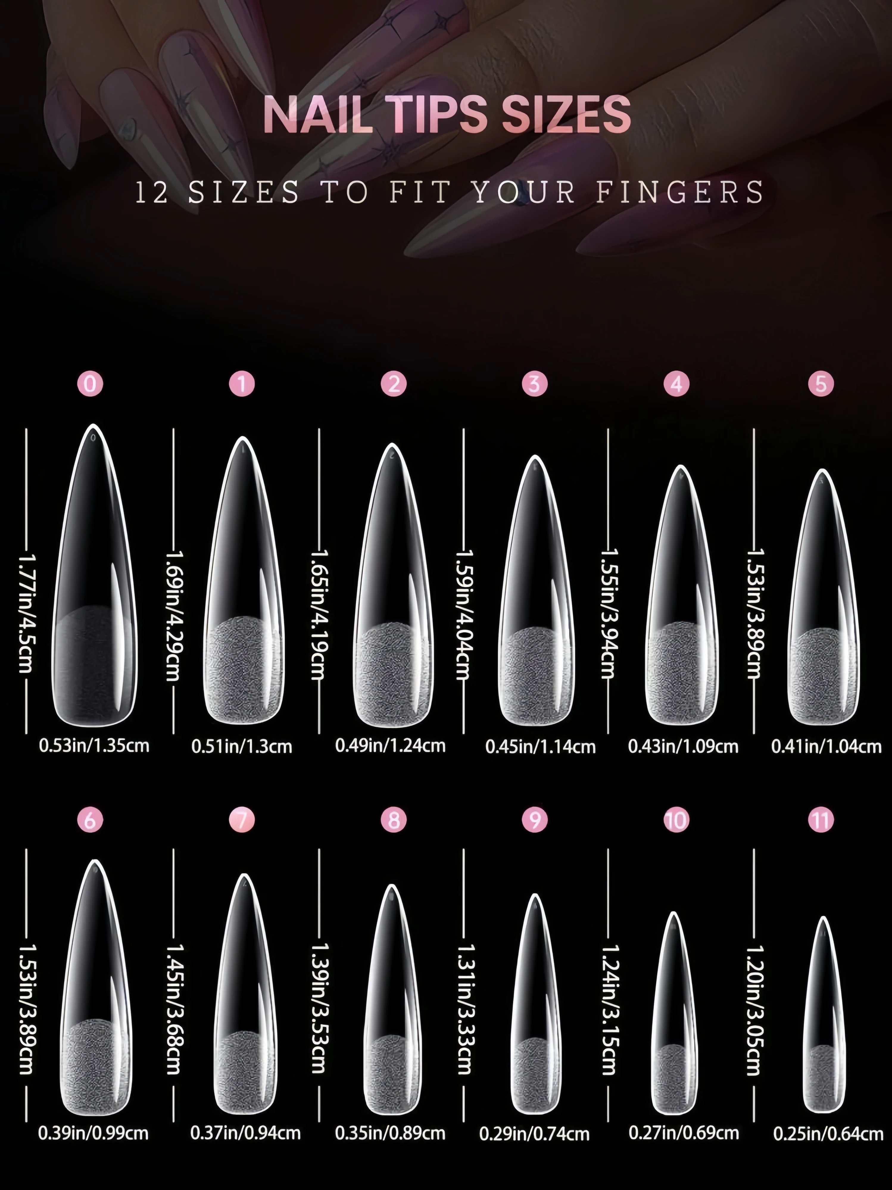 مجموعة أطراف أظافر ستيليتو مكونة من 240 قطعة، غطاء كامل للأظافر المزيفة، أظافر صناعية من الأكريليك، وصلة متينة للمانيكير، #4