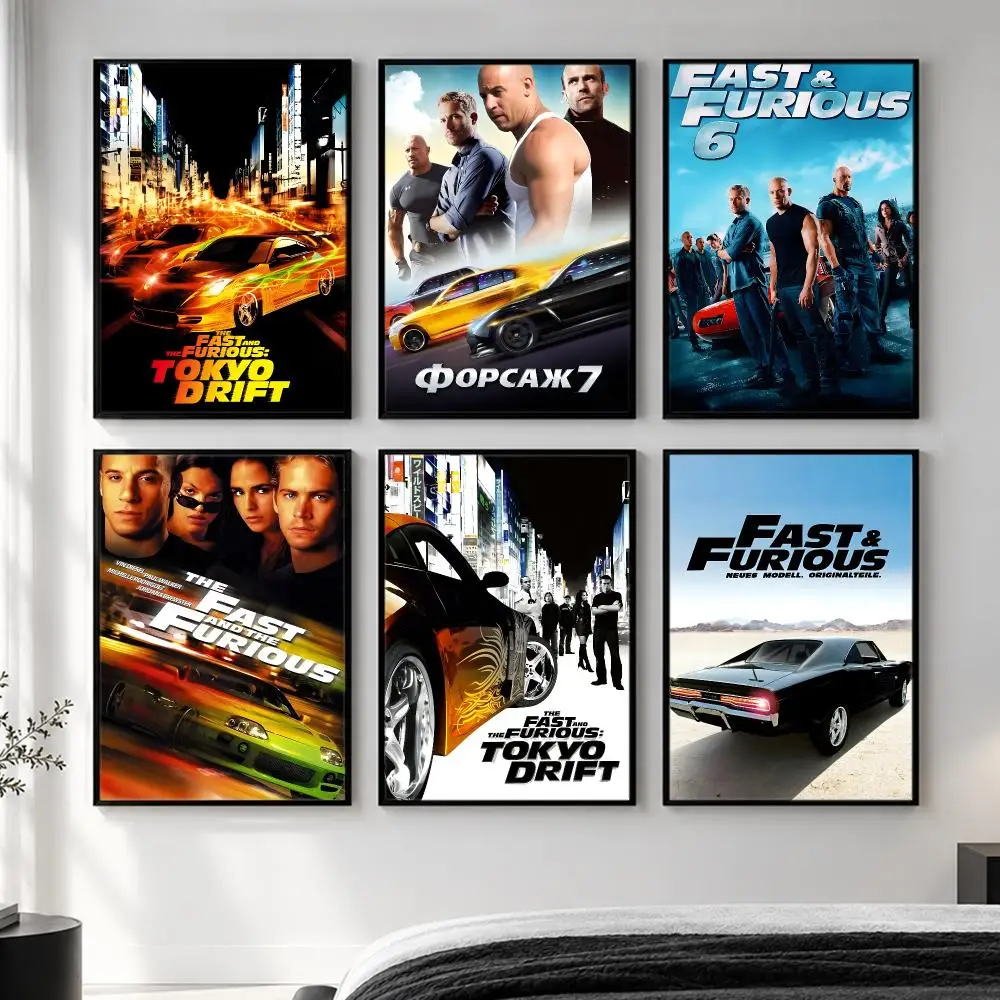 movie Fast & Furious Poster  HD Poster Simple Home Decoration Suitable for Living Room Bedroom Corridor Gift Giving