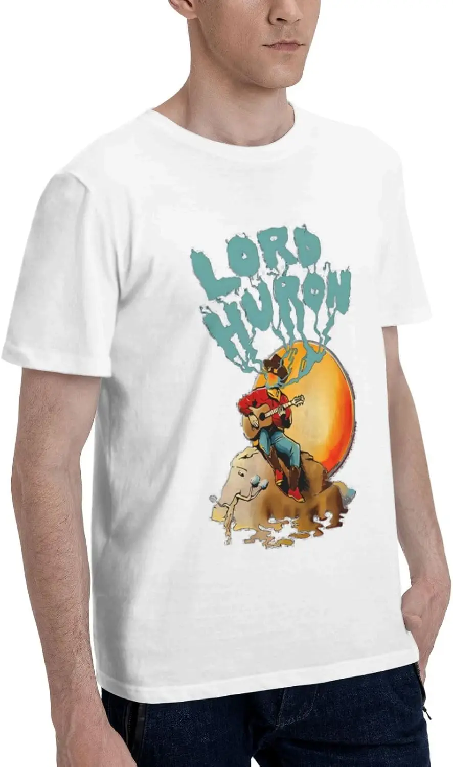 Lord Huron T Shirt Men Short Sleeve Cotton T-Shirt Summer Fashion Graphic Shirt Gym Sports Tees Top