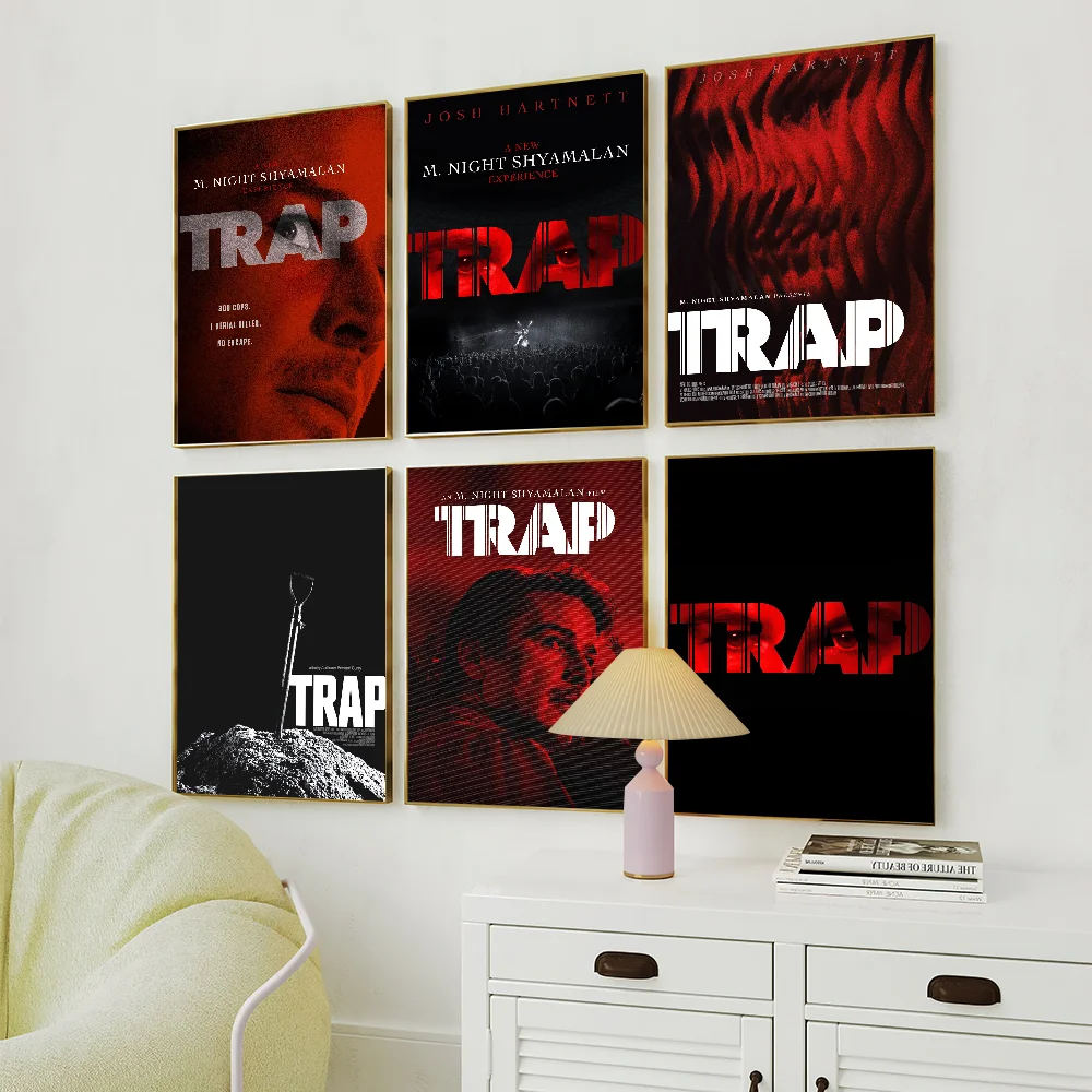 Film T-Trap Psychological Delinquency Movie Poster Art Wall Painting Stickers Decor Aesthetic Indoor Home Bar Coffee House