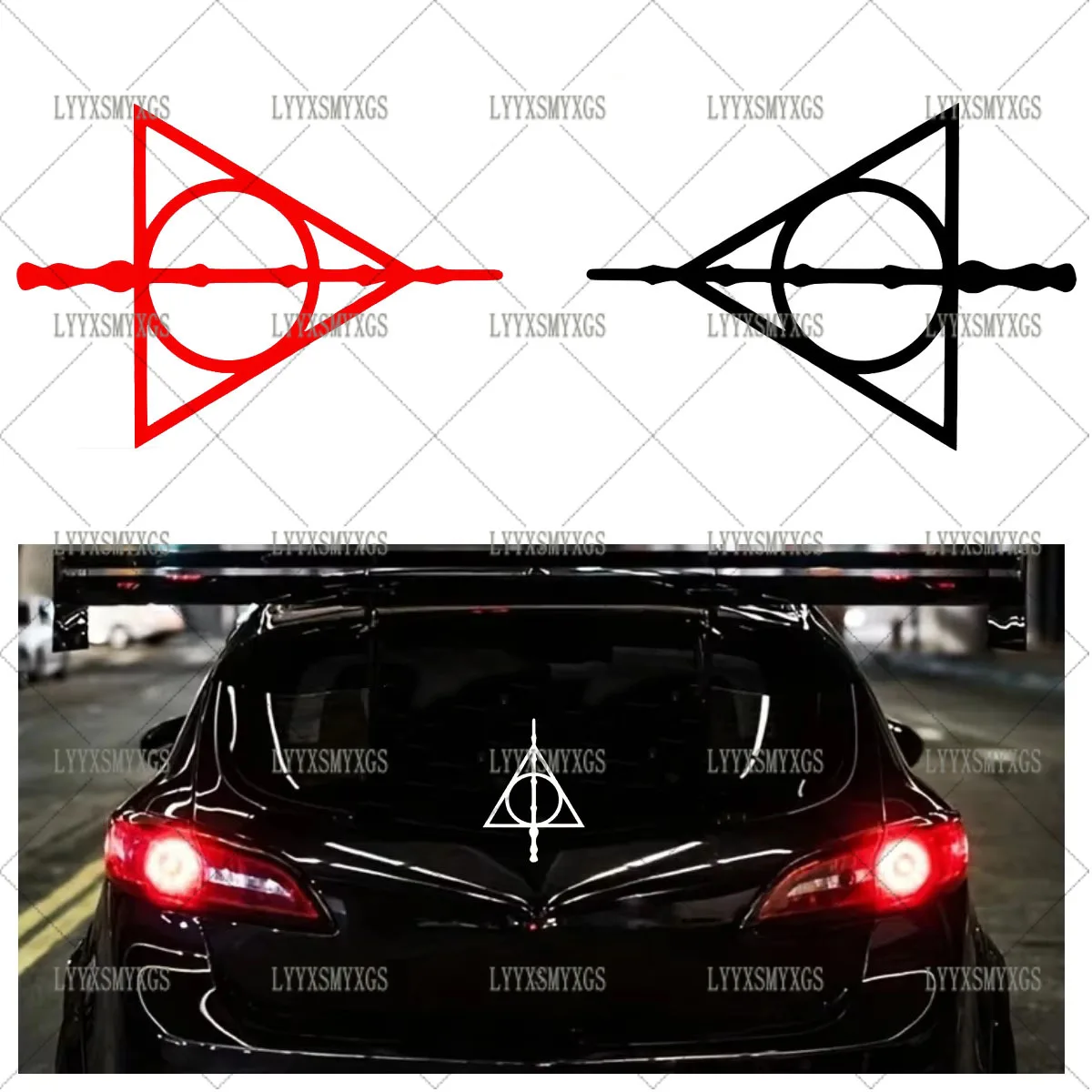

Self-Adhesive Custom Personality Wizard Wand Car Stickers Waterproof Sunscreen Vinyl Decal PVC wholesale Car Accessories